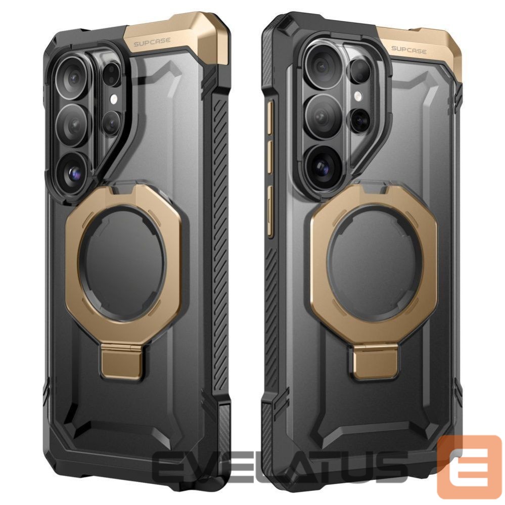 Citas preces Supcase Supcase UB Grip Mag MagSafe Case for Samsung Galaxy S26 Ultra - Black and Brown