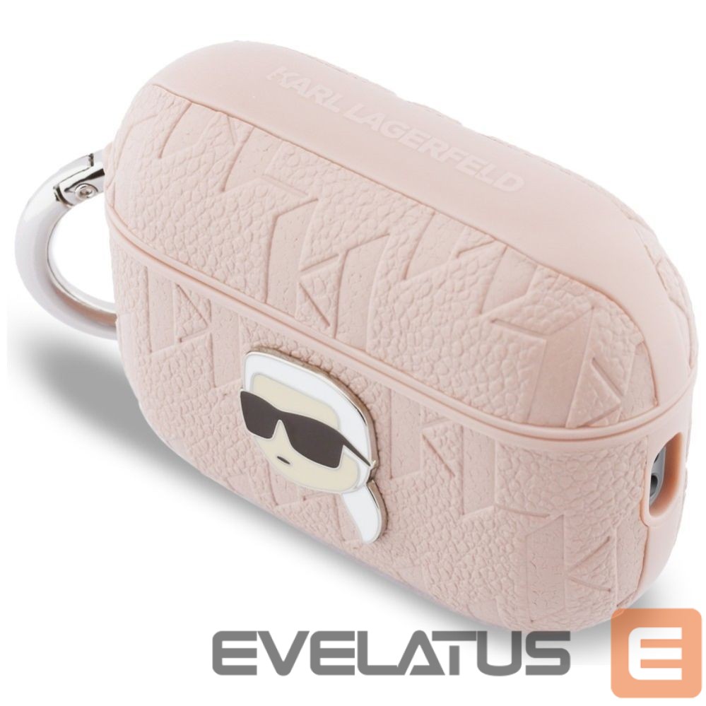 Citas preces Karl Lagerfeld Karl Lagerfeld Monogram Karl Head Case for AirPods Pro 3 - Pink