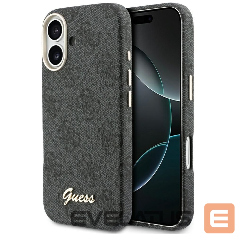 Citas preces Guess Guess 4G Script MagSafe case for iPhone 17 - black