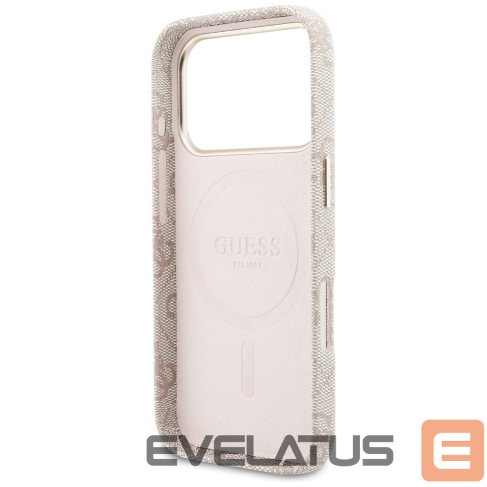 Citas preces Guess Guess 4G Script MagSafe Case for iPhone 17 Pro Max - Pink