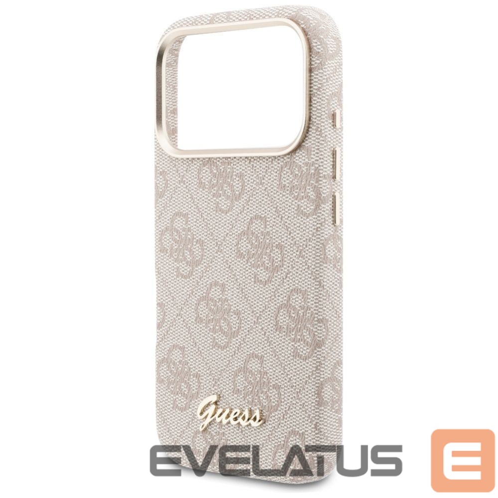 Citas preces Guess Guess 4G Script MagSafe Case for iPhone 17 Pro Max - Pink