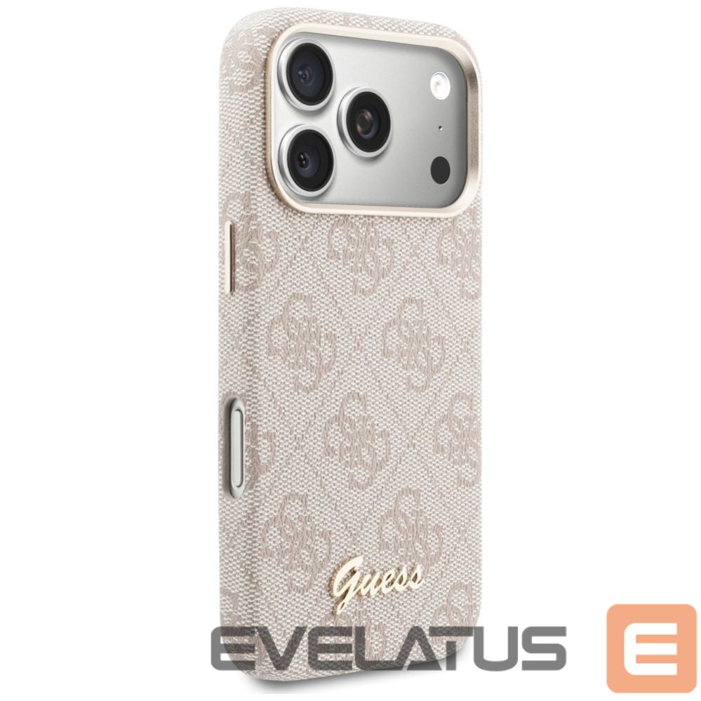 Citas preces Guess Guess 4G Script MagSafe Case for iPhone 17 Pro Max - Pink