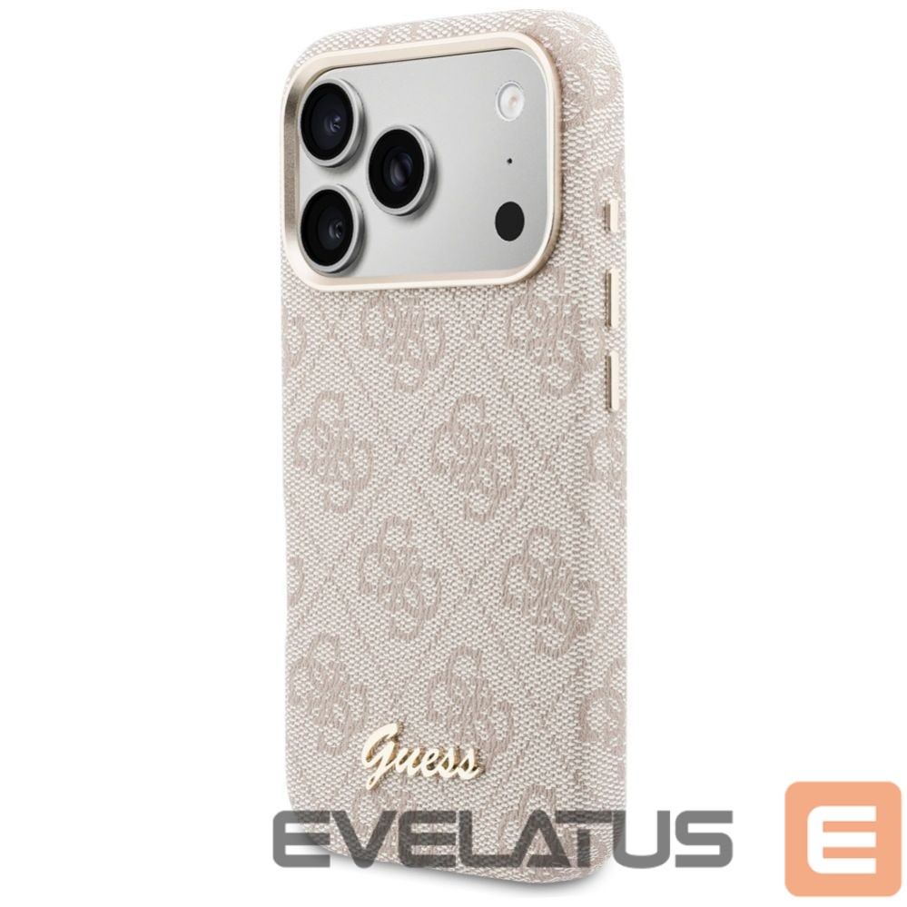 Citas preces Guess Guess 4G Script MagSafe Case for iPhone 17 Pro Max - Pink