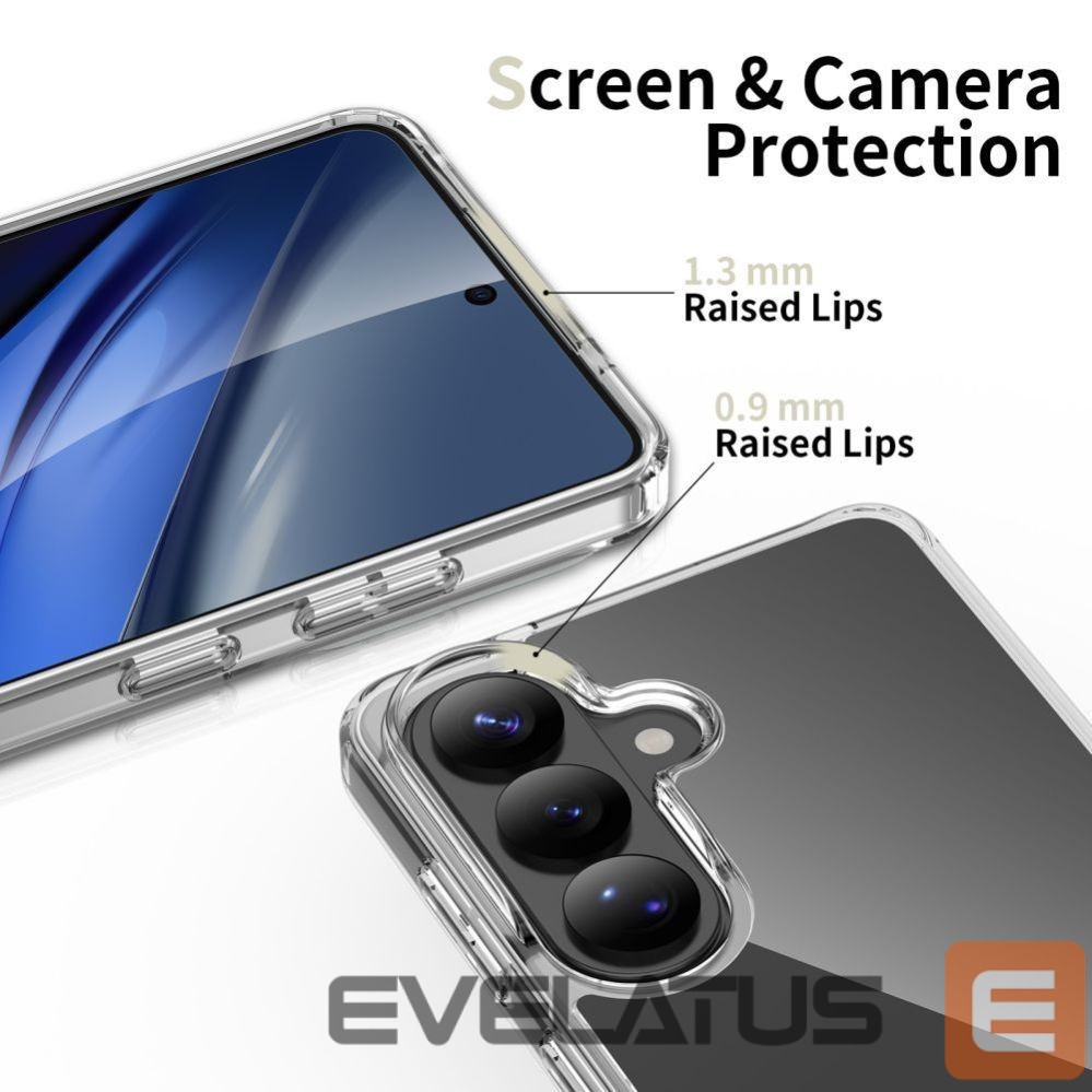 Citas preces Tech-Protect Tech-Protect FlexAir Hybrid Case for Samsung Galaxy S26 - Clear