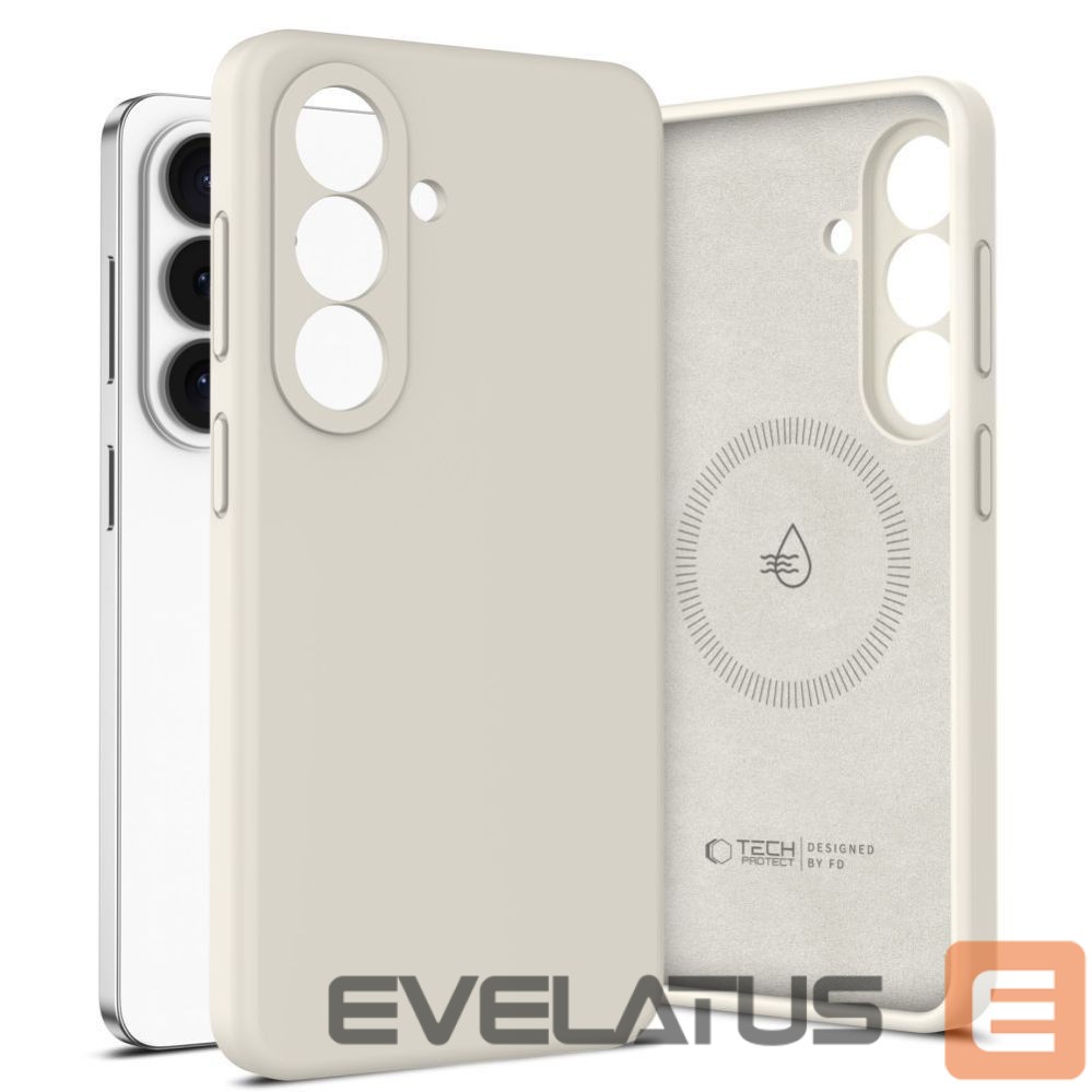 Citas preces Tech-Protect Tech-Protect Silicone MagSafe Case for Samsung Galaxy S26+ - Beige