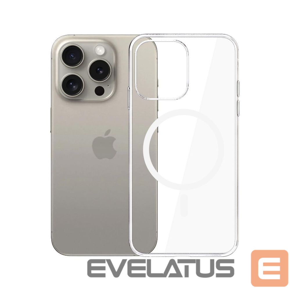 Citas preces 3MK 3mk Clear MagCase Case for Apple iPhone 15 Pro Max - Transparent