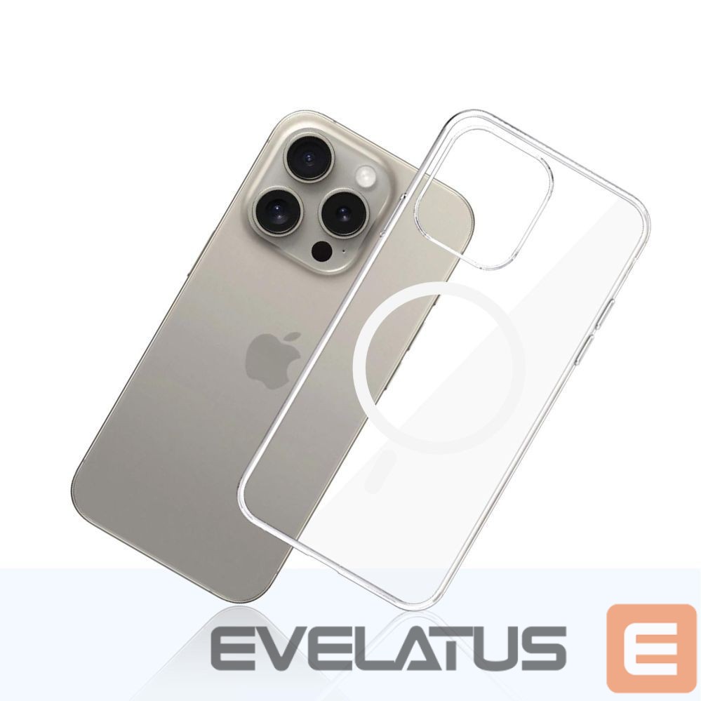 Citas preces 3MK 3mk Clear MagCase Case for Apple iPhone 15 Pro Max - Transparent