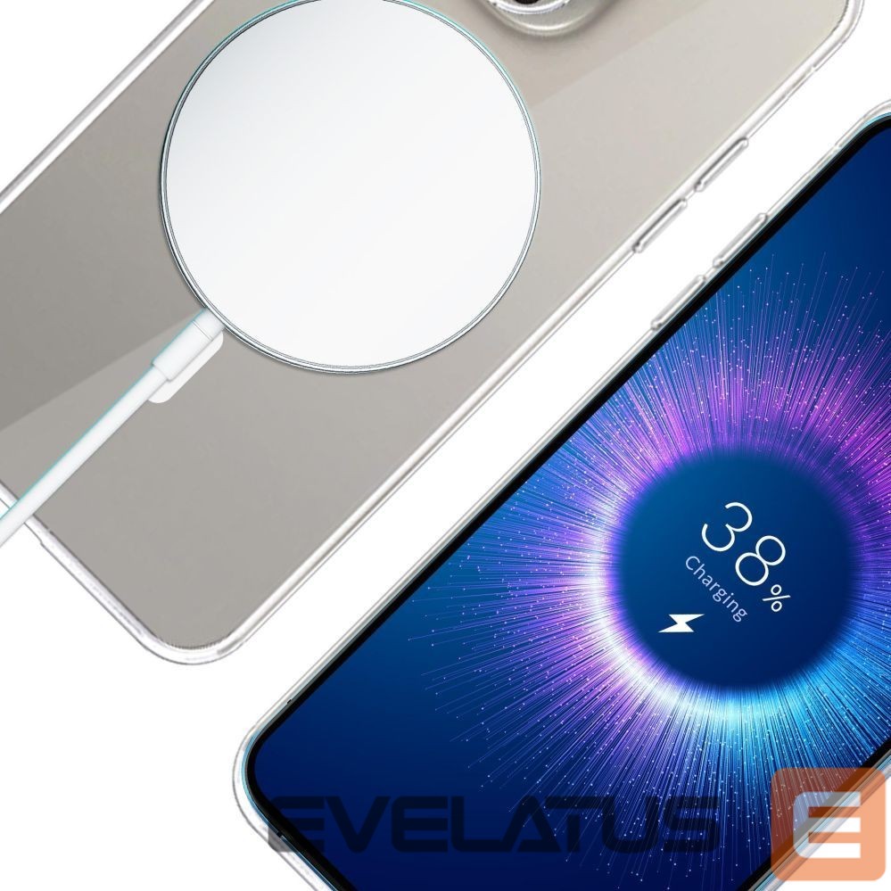 Citas preces 3MK 3mk Clear MagCase Case for Apple iPhone 15 Pro Max - Transparent