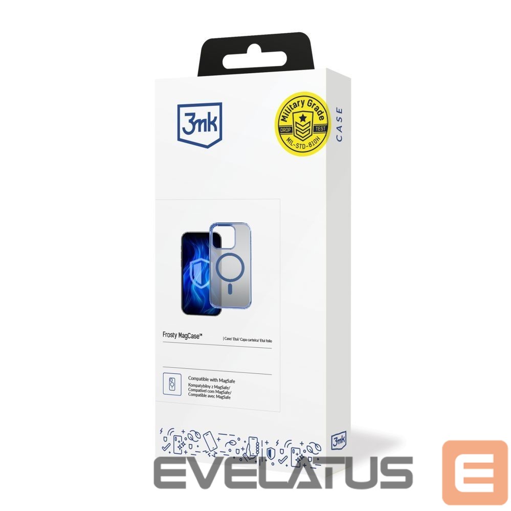 Citas preces 3MK 3mk Frosty MagCase Blue Case for Apple iPhone 15 Pro - Blue