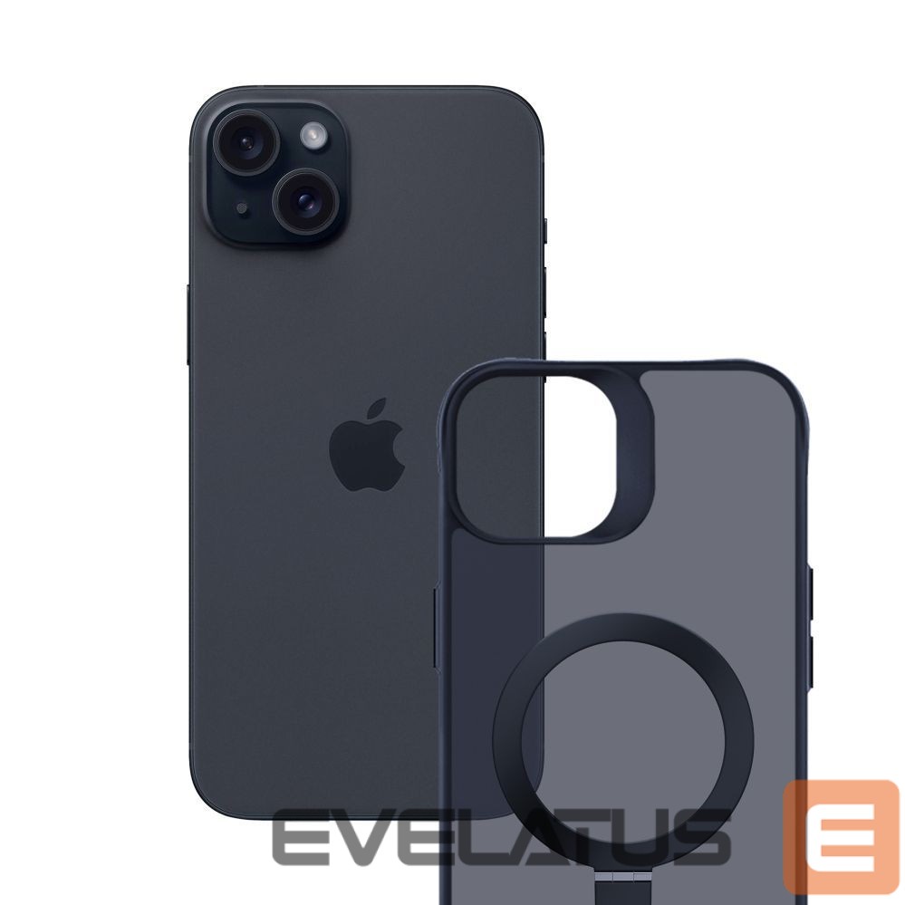 Citas preces 3MK 3mk Smoke Case Mag&Stand for Apple iPhone 15 plus - black