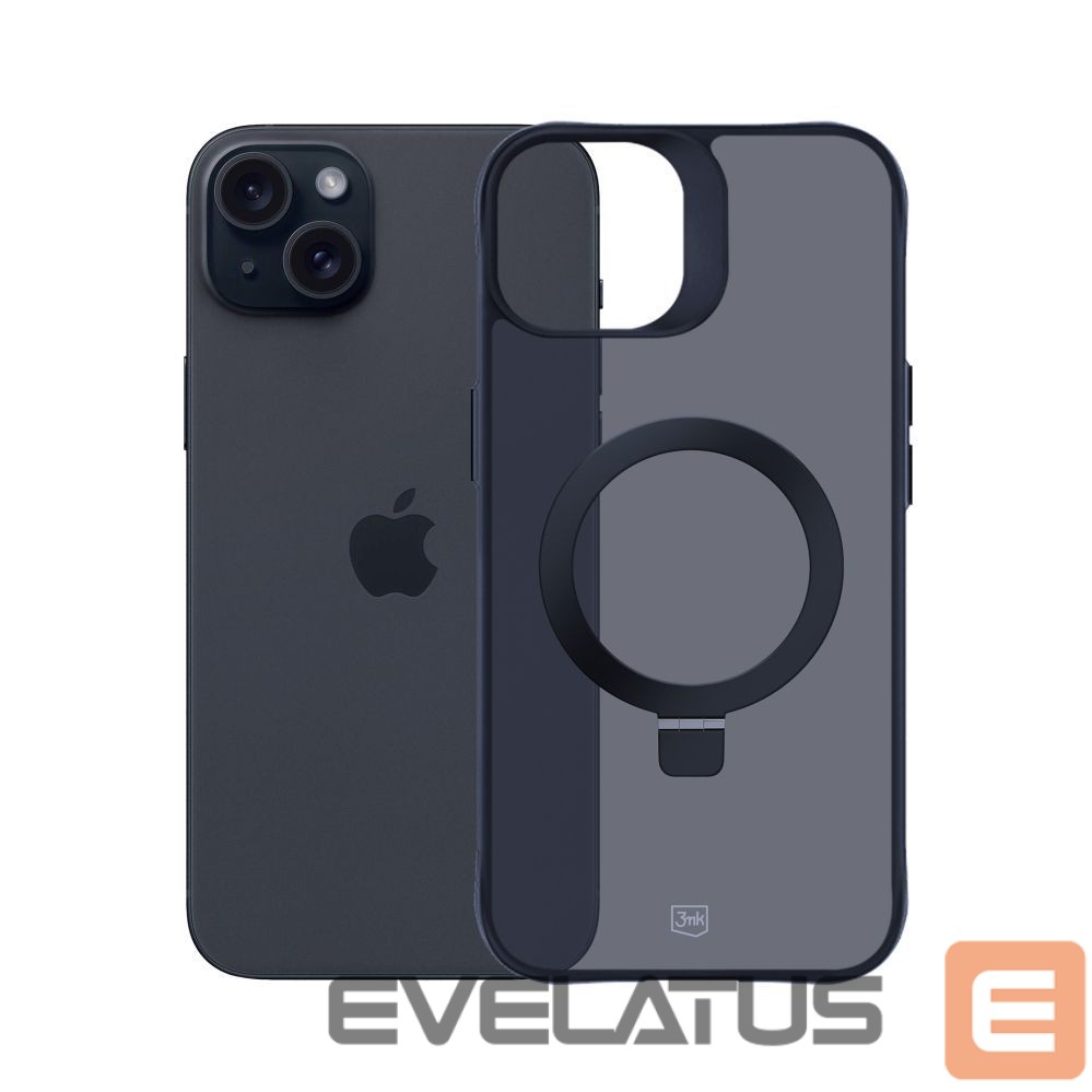 Citas preces 3MK 3mk Smoke Case Mag&Stand for Apple iPhone 15 plus - black