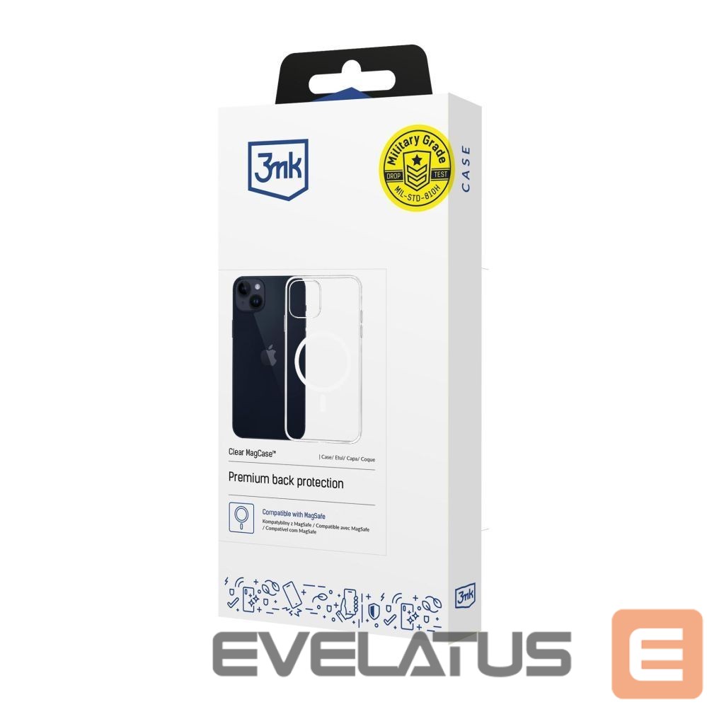 Citas preces 3MK 3mk Clear MagCase for Apple iPhone 14 Plus - transparent