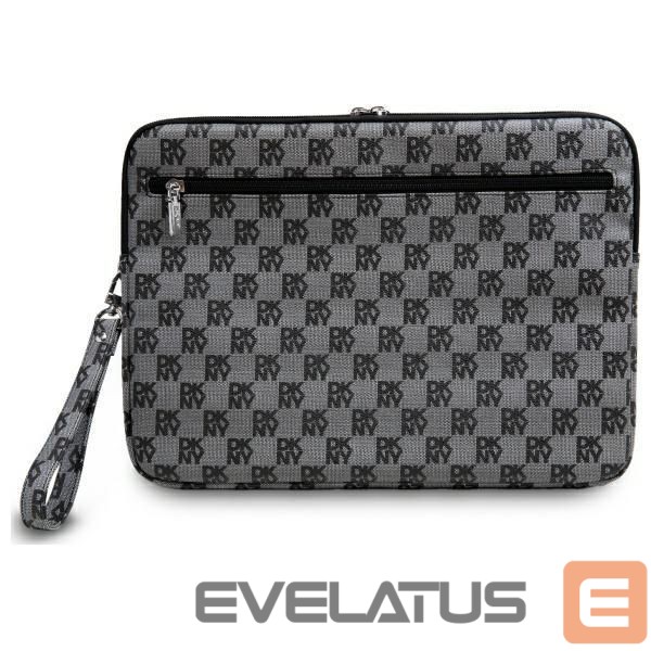 Citas preces DKNY DKNY Sleeve Checkered Pattern Printed Stripes 16" Laptop Case - Black