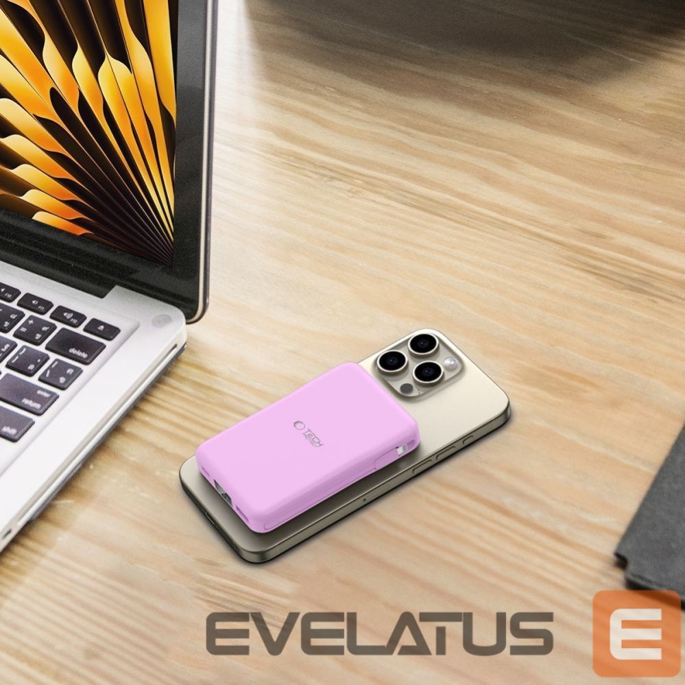 Citas preces Tech-Protect Tech-Protect PB31 MagSafe 10000mAH Power Bank - Purple