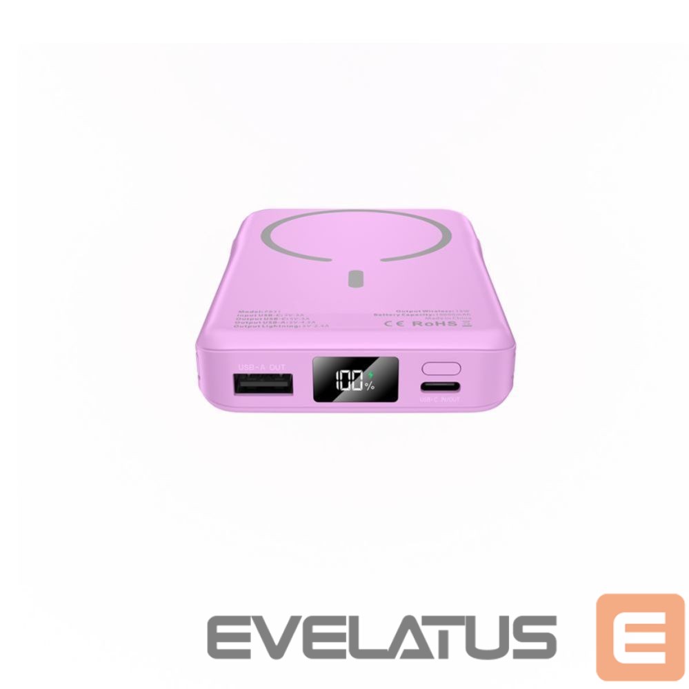 Citas preces Tech-Protect Tech-Protect PB31 MagSafe 10000mAH Power Bank - Purple