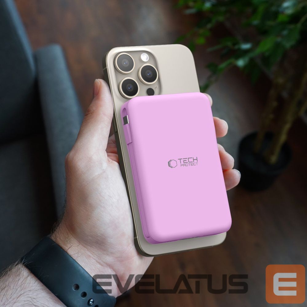 Citas preces Tech-Protect Tech-Protect PB31 MagSafe 10000mAH Power Bank - Purple
