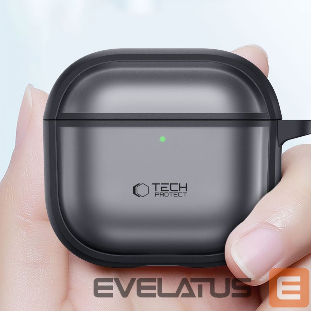 Citas preces Tech-Protect Tech-Protect Slim Hook Case for AirPods 4 - Black
