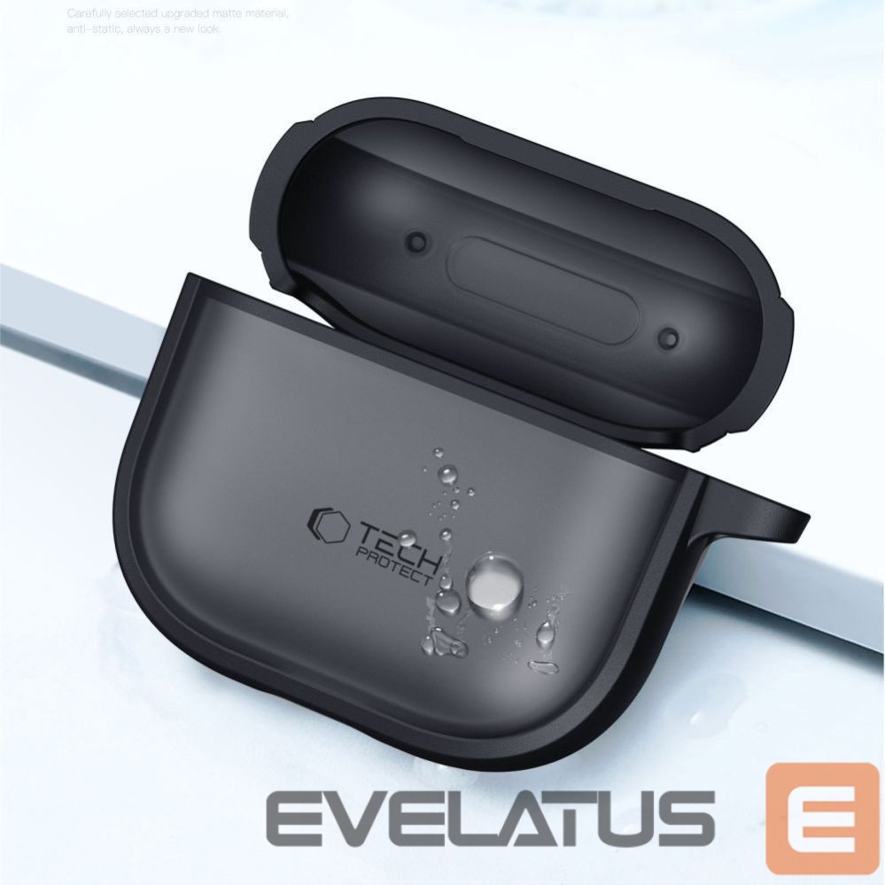 Citas preces Tech-Protect Tech-Protect Slim Hook Case for AirPods 4 - Black