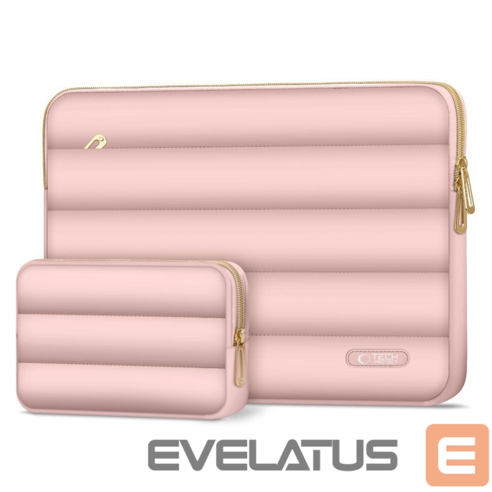 Citas preces Tech-Protect Tech-Protect Puffy Laptop Bag 13-14 - Pink