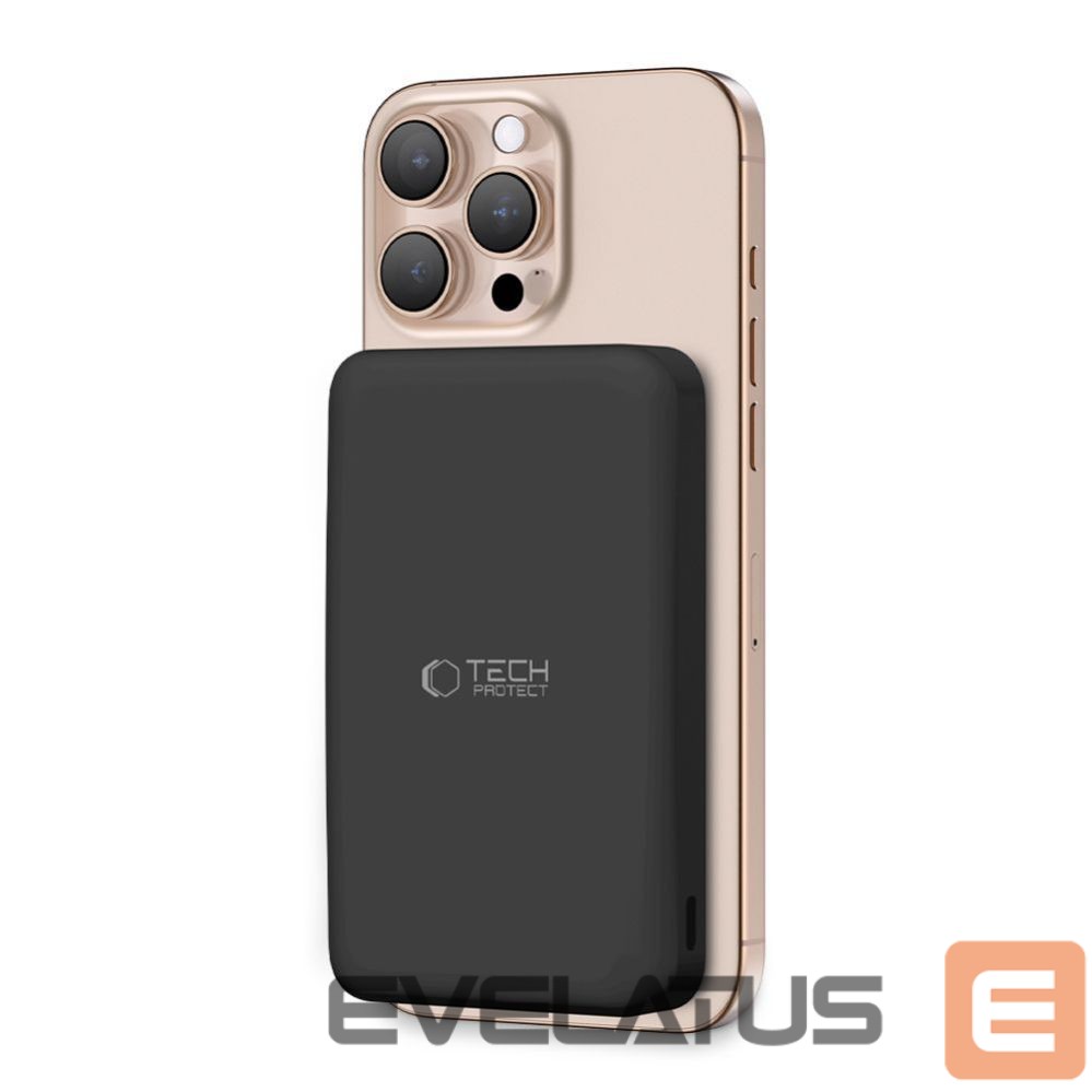 Citas preces Tech-Protect Powerbank Tech-Protect PB24 LifeMag QI2 MagSafe 10000 mAh - black