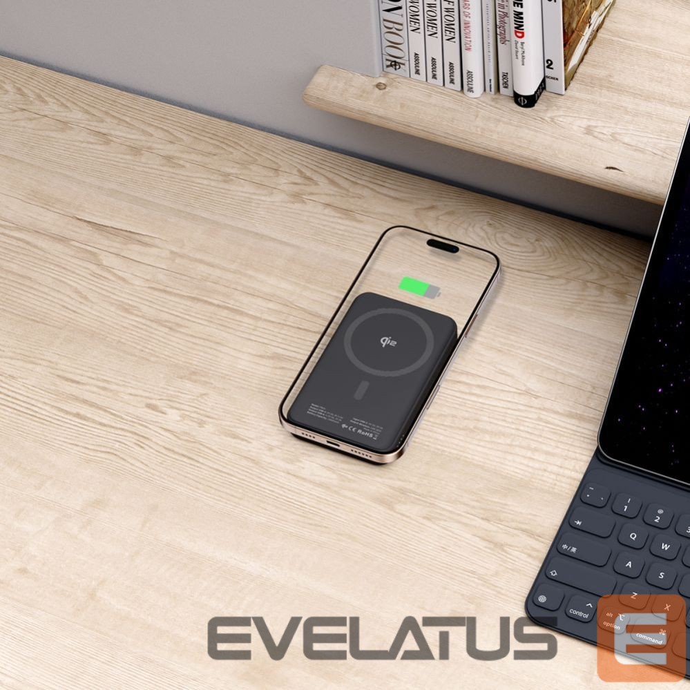Citas preces Tech-Protect Powerbank Tech-Protect PB24 LifeMag QI2 MagSafe 10000 mAh - black
