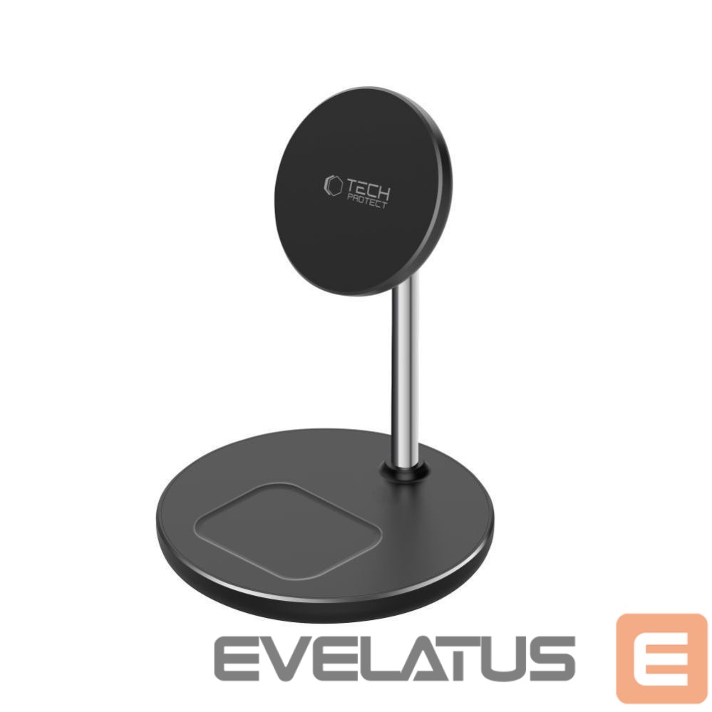 Citas preces Tech-Protect Tech-Protect QI15W-A39 2in1 MagSafe Charging Station - Black