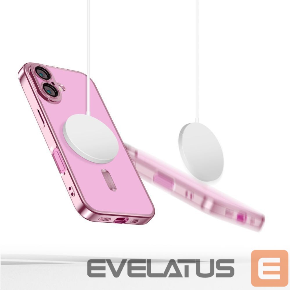 Citas preces Tech-Protect Tech-Protect MagFlex MagSafena iPhone 16 Case - Clear / Pink