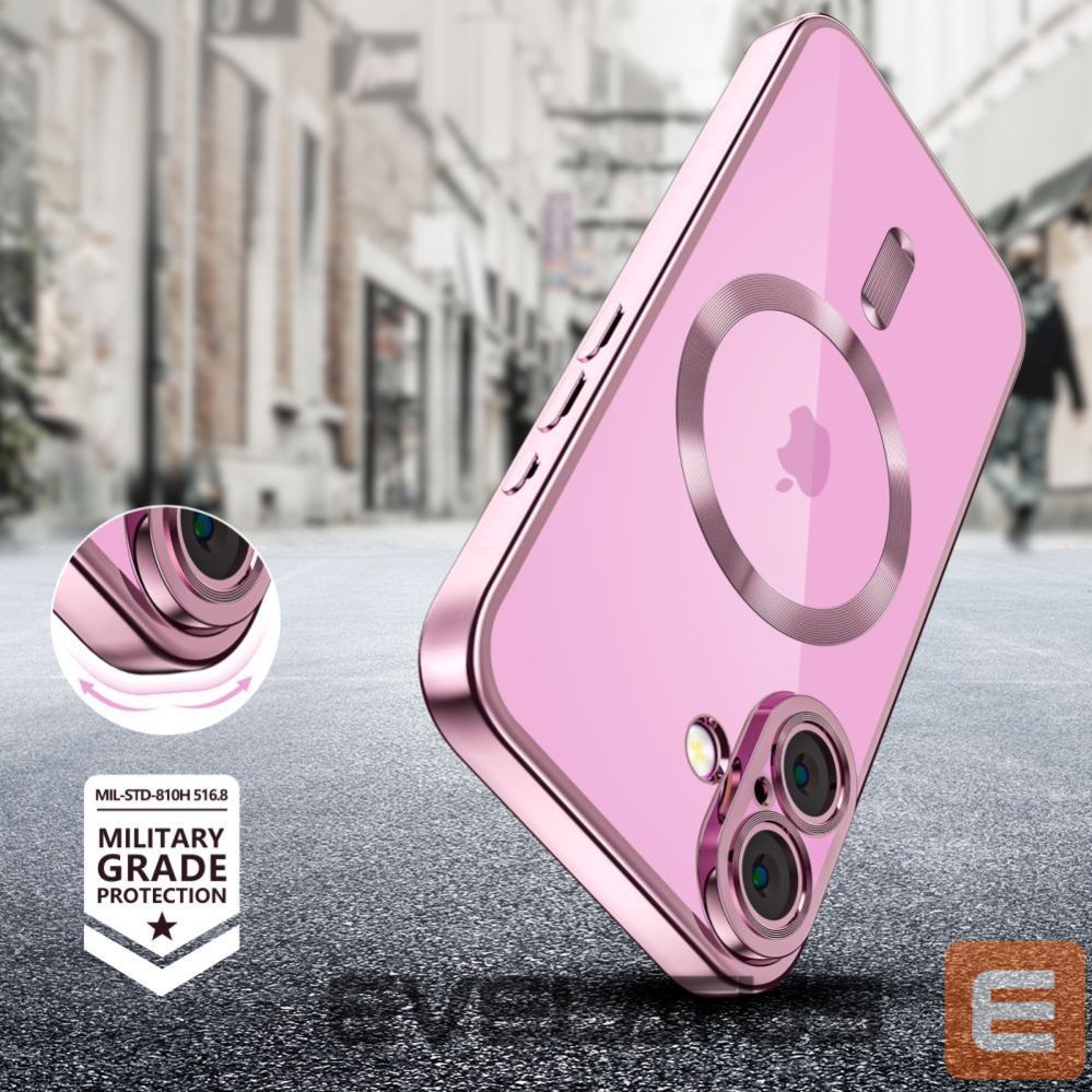 Citas preces Tech-Protect Tech-Protect MagFlex MagSafena iPhone 16 Case - Clear / Pink