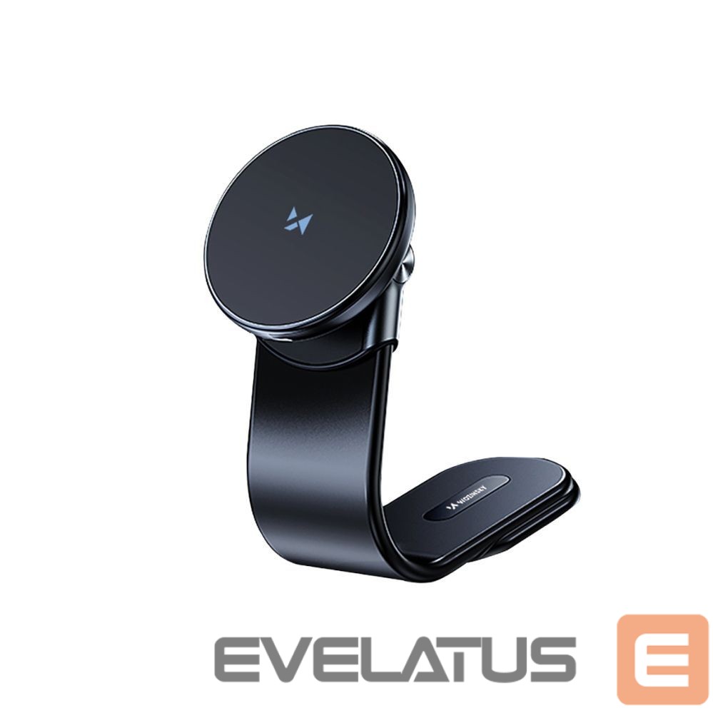 Auto turētājs Wozinsky Wozinsky WCZ2Y2S Magnetic Car Holder with 15W MagSafe Inductive Charger for Car Cockpit - Black