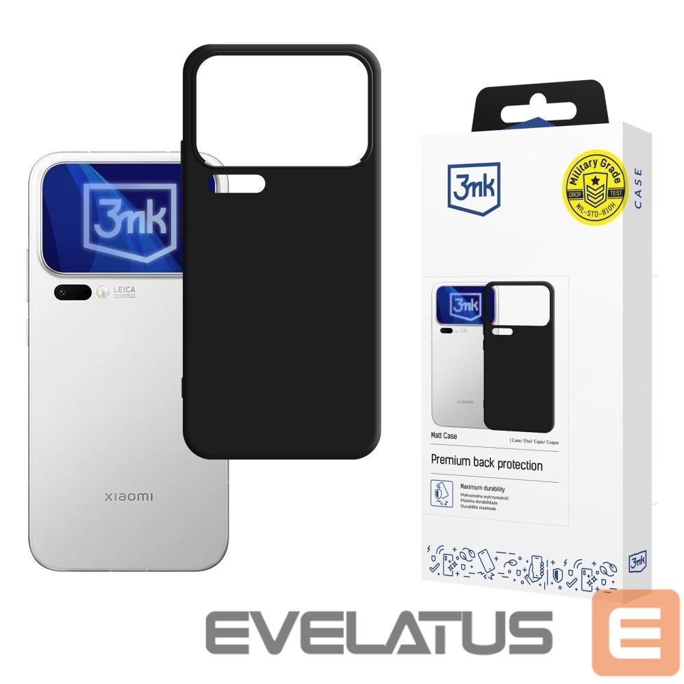Citas preces 3MK 3mk Matt Case for Xiaomi 17 Pro Max - Matte Black
