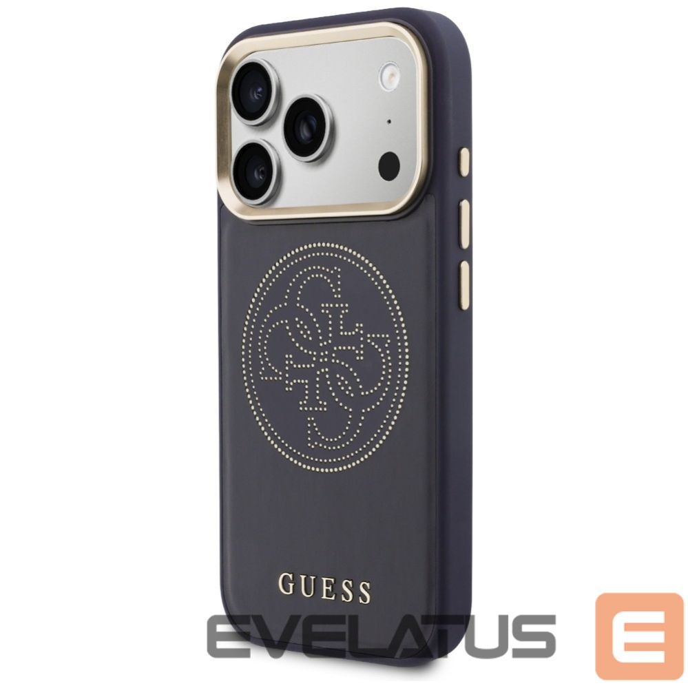 Citas preces Guess Guess Perforated 4G MagSafe case for iPhone 17 Pro Max - blue