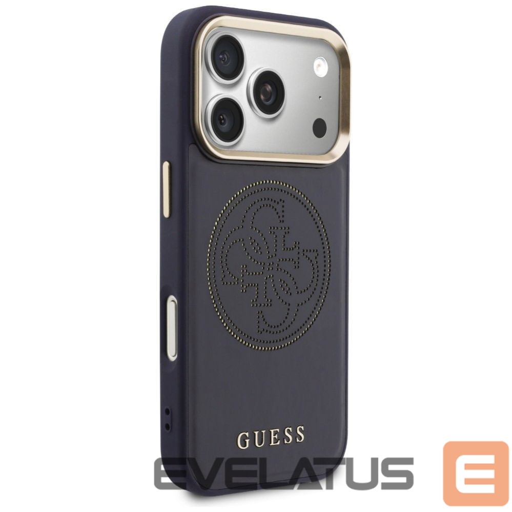 Citas preces Guess Guess Perforated 4G MagSafe case for iPhone 17 Pro Max - blue