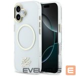 Citas preces Karl Lagerfeld  Karl Lagerfeld IML KL Script Logo MagSafe Case for iPhone 17 - Transparent 