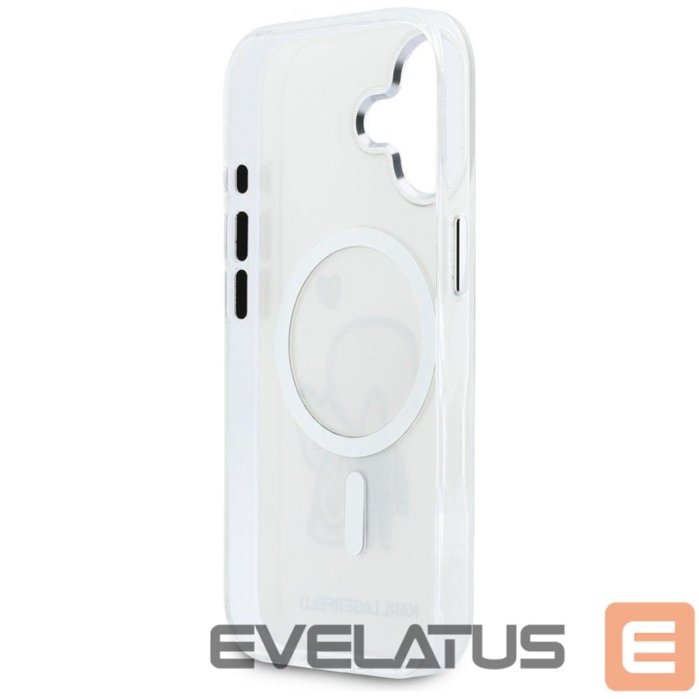 Citas preces Karl Lagerfeld Karl Lagerfeld Karl & Choupette Back MagSafe Case for iPhone 17 - Clear