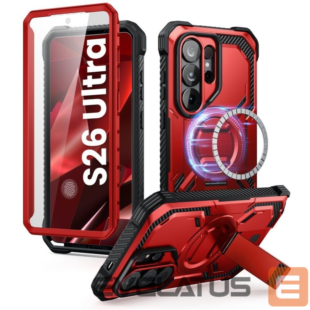Citas preces Supcase Supcase ArmorBox Mag MagSafe Case for Samsung Galaxy S26 Ultra - Red and Black