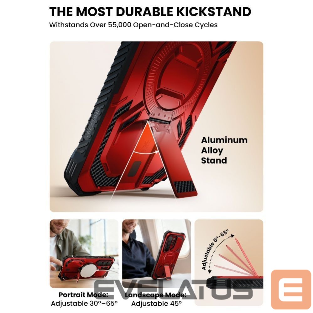 Citas preces Supcase Supcase ArmorBox Mag MagSafe Case for Samsung Galaxy S26 Ultra - Red and Black