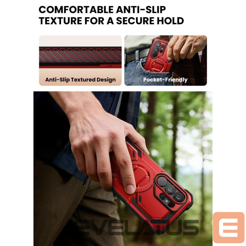 Citas preces Supcase Supcase ArmorBox Mag MagSafe Case for Samsung Galaxy S26 Ultra - Red and Black