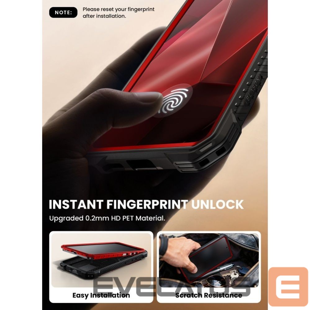 Citas preces Supcase Supcase ArmorBox Mag MagSafe Case for Samsung Galaxy S26 Ultra - Red and Black