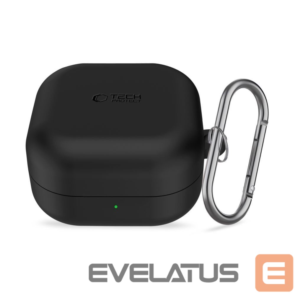Citas preces Tech-Protect Tech-Protect Silicone Hook Case for Samsung Galaxy Buds 4 / 4 Pro - Black