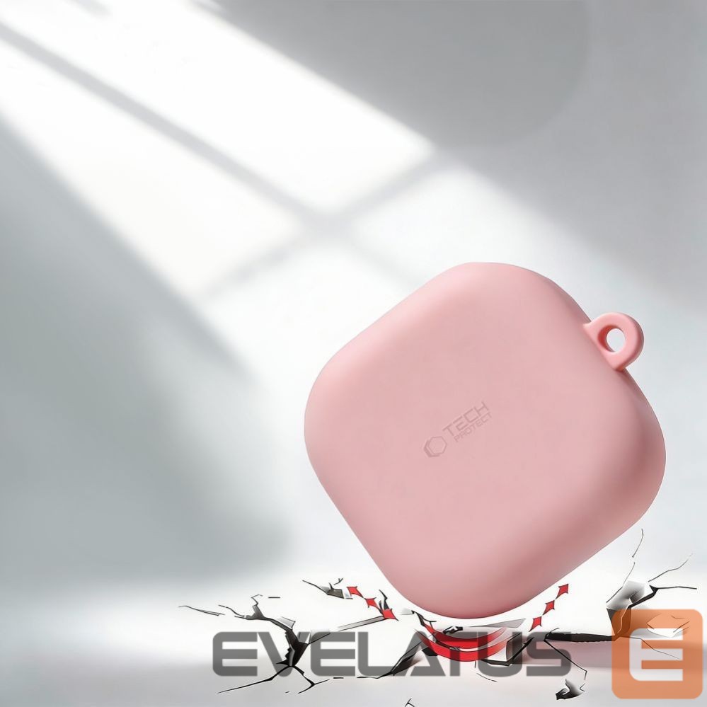 Citas preces Tech-Protect Tech-Protect Silicone Hook Case for Samsung Galaxy Buds 4 / 4 Pro - Pink