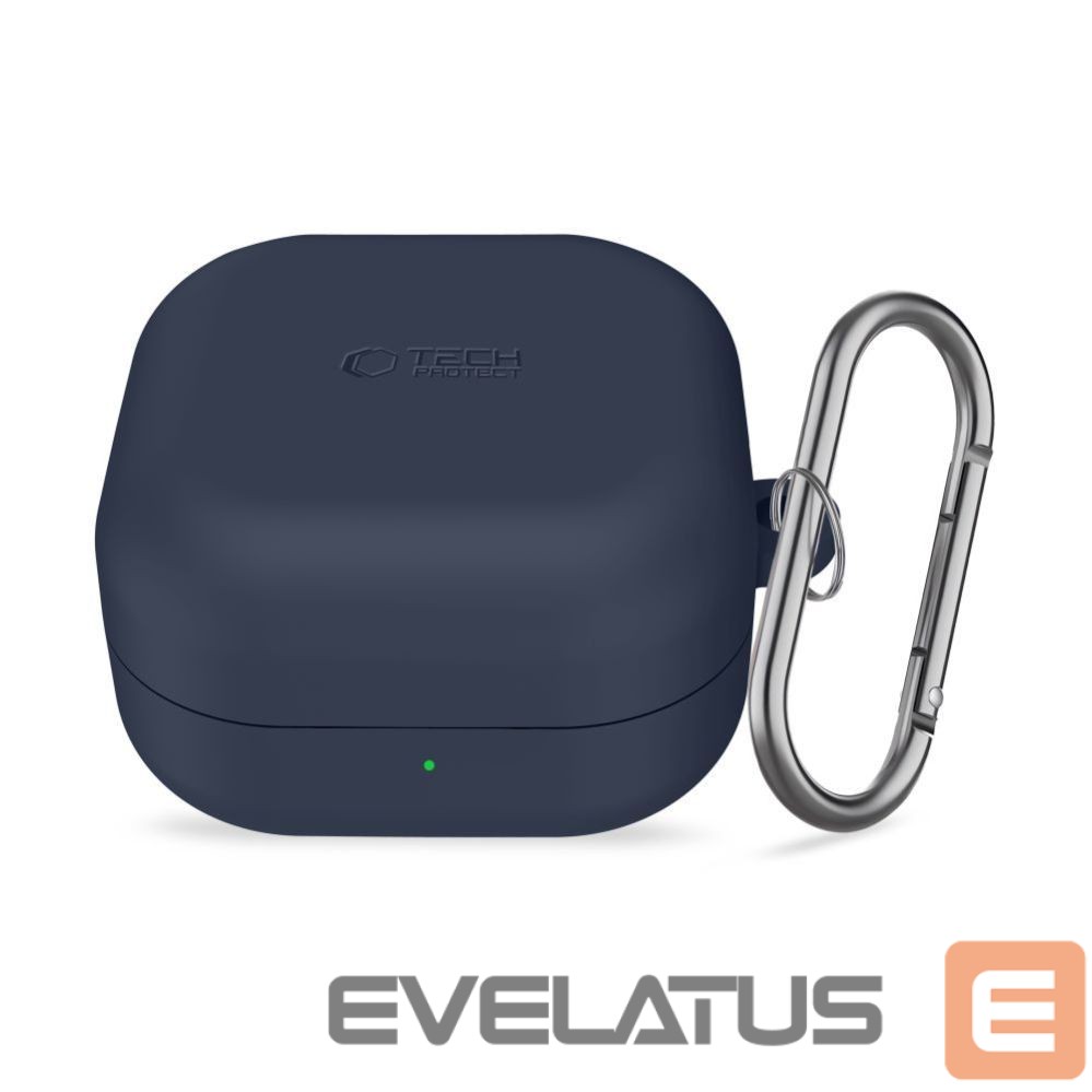 Citas preces Tech-Protect Tech-Protect Silicone Hook Case for Samsung Galaxy Buds 4 / 4 Pro - Navy Blue