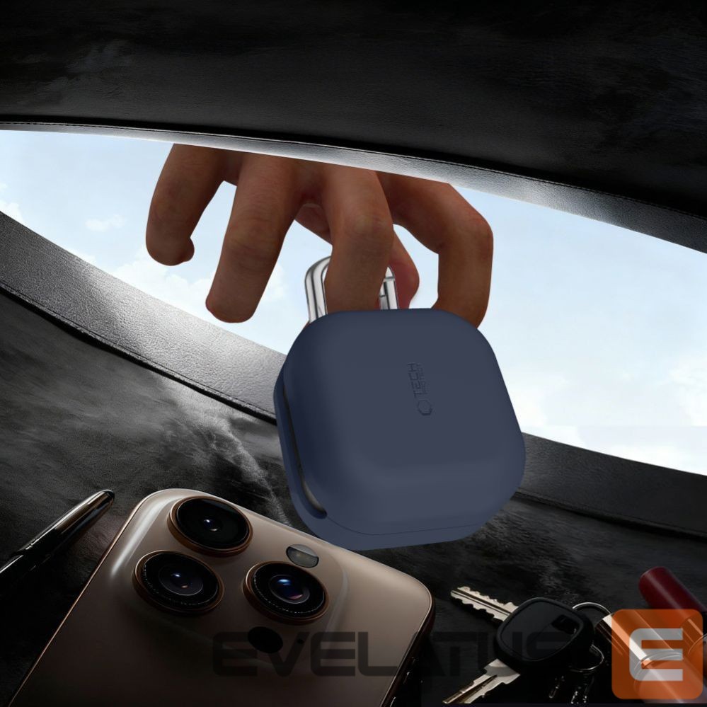 Citas preces Tech-Protect Tech-Protect Silicone Hook Case for Samsung Galaxy Buds 4 / 4 Pro - Navy Blue