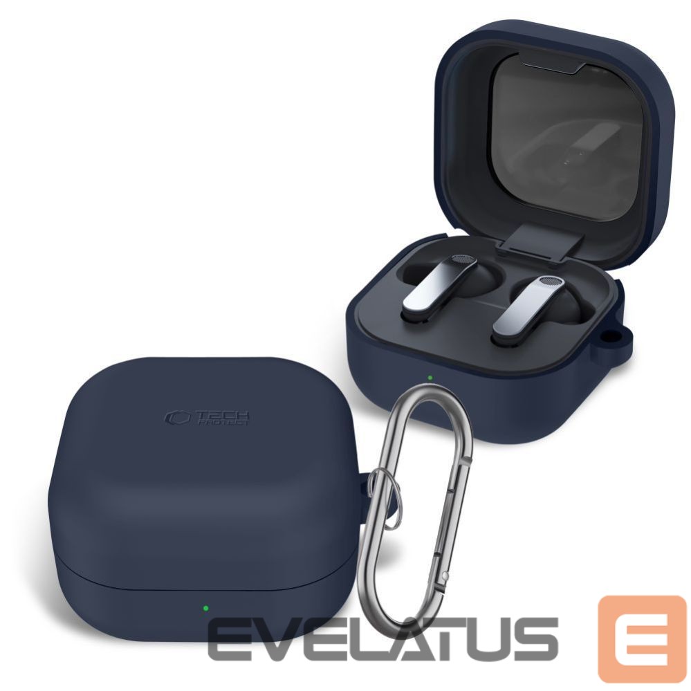 Citas preces Tech-Protect Tech-Protect Silicone Hook Case for Samsung Galaxy Buds 4 / 4 Pro - Navy Blue
