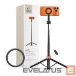 Citas preces Tech-Protect  Tech-Protect L10S Bluetooth Selfie Stick Tripod - Black and Orange 