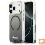 Citas preces Guess  Guess IML Gradient Script Metal MagSafe Case for iPhone 17 Pro - Black 