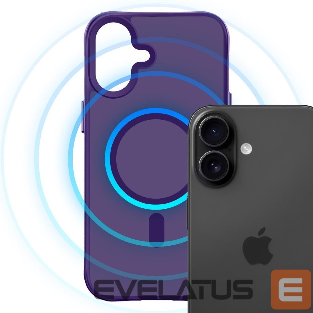 Citas preces 3MK 3mk Smoke MagCase for iPhone 16 - purple-translucent