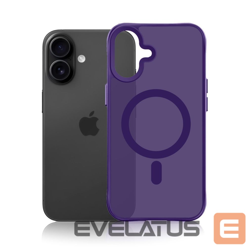 Citas preces 3MK 3mk Smoke MagCase for iPhone 16 - purple-translucent