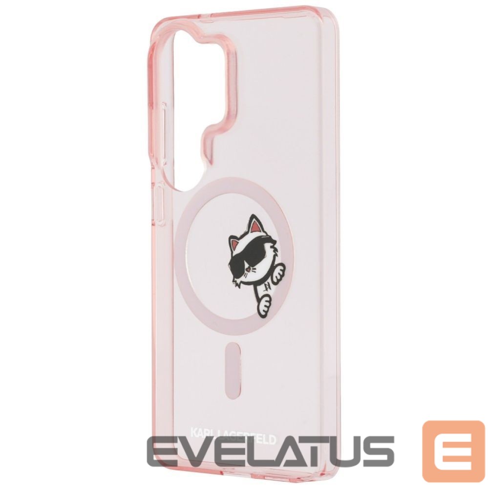 Citas preces Karl Lagerfeld Karl Lagerfeld IML Peekaboo Choupette MagSafe Case for Samsung Galaxy S26 Ultra - Pink