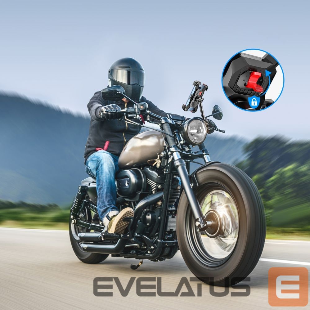 Auto turētājs Joyroom Joyroom motorcycle phone holder black (JR-ZS288-m)