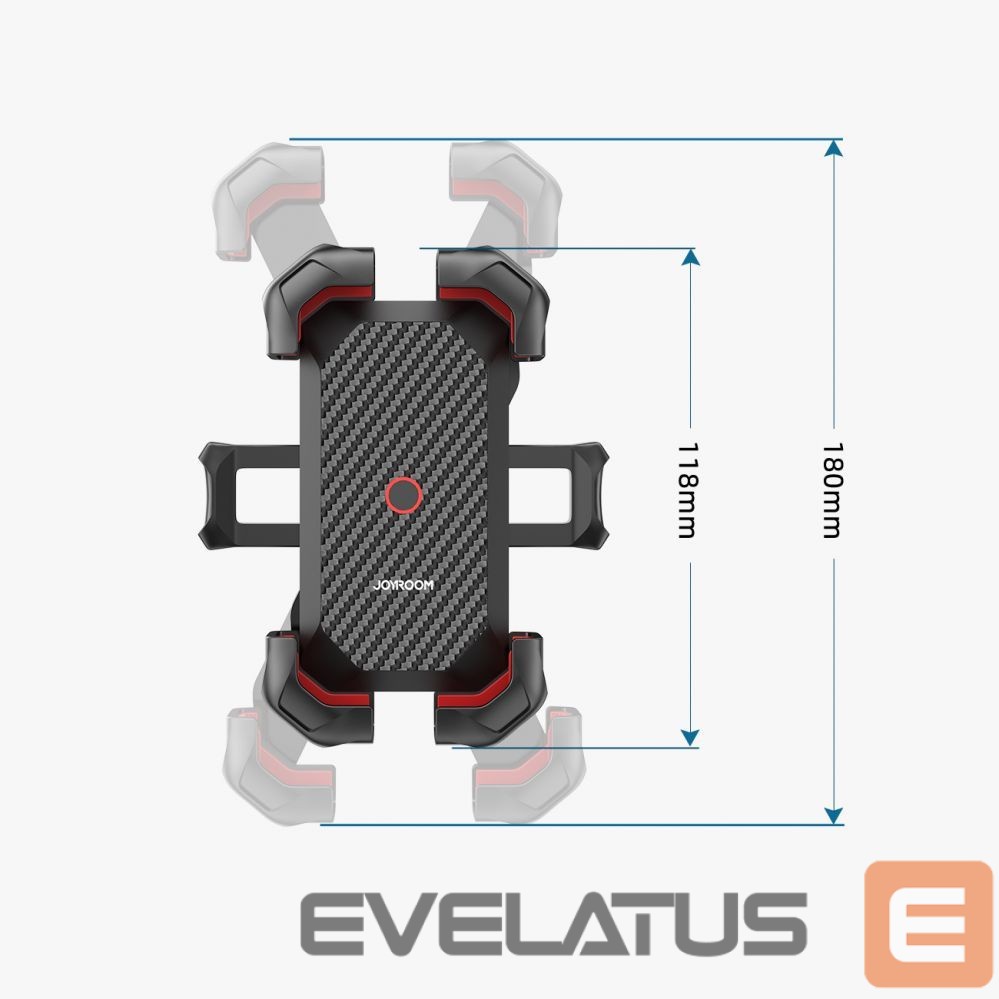 Auto turētājs Joyroom Joyroom motorcycle phone holder black (JR-ZS288-m)
